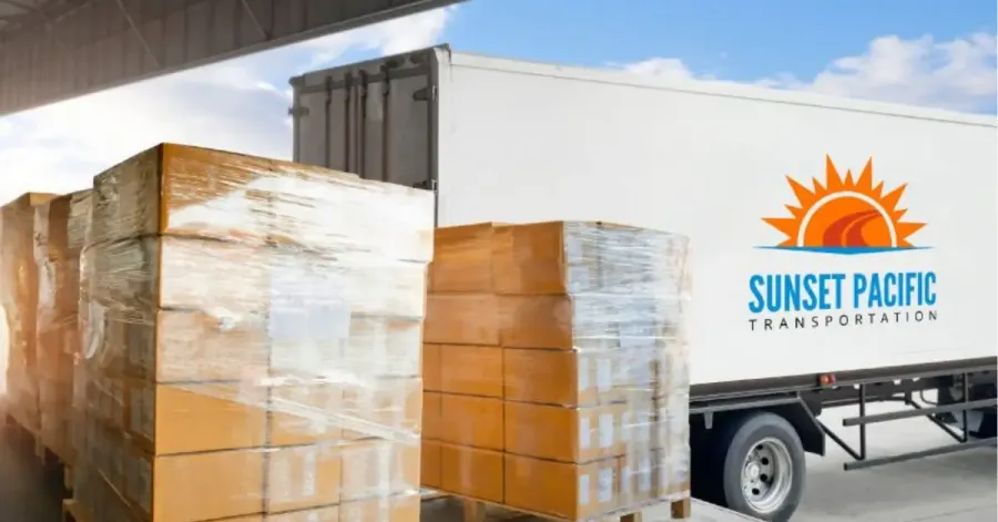 Freight transportation services with Sunset Pacific Transportation.